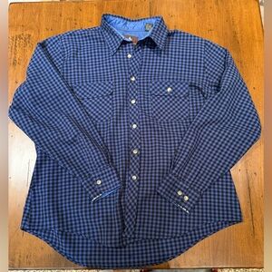 Vintage High Sierra Blue and Black Checkered Shirt